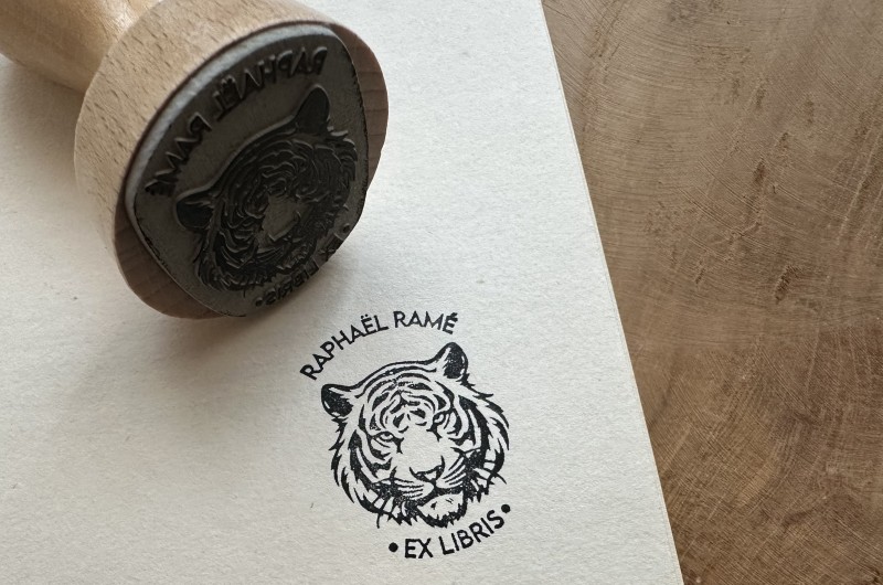 Tampon Ex Libris Tigre