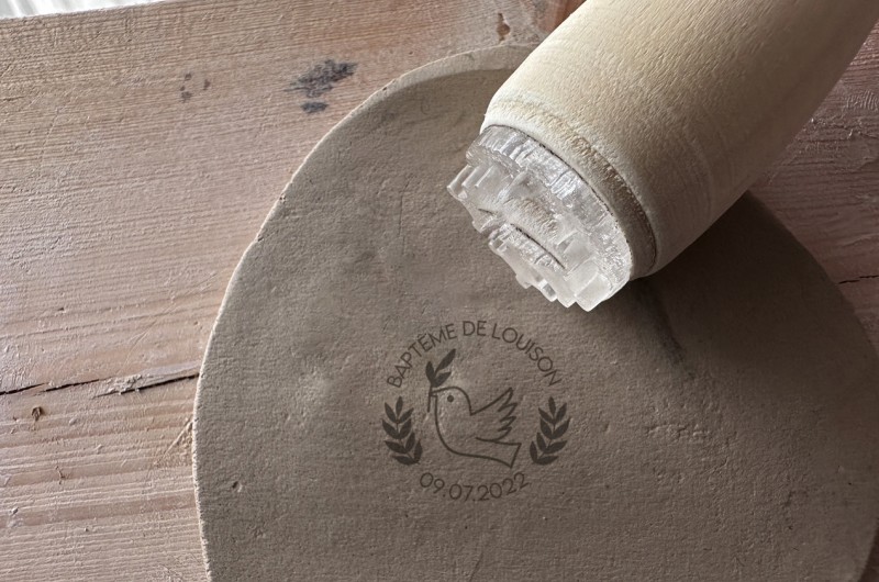 Tampon Céramique sur Mesure - Tampon poterie avec logo.