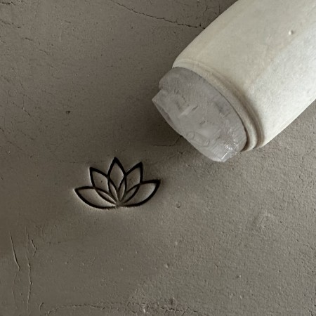 Tampon poterie Lotus